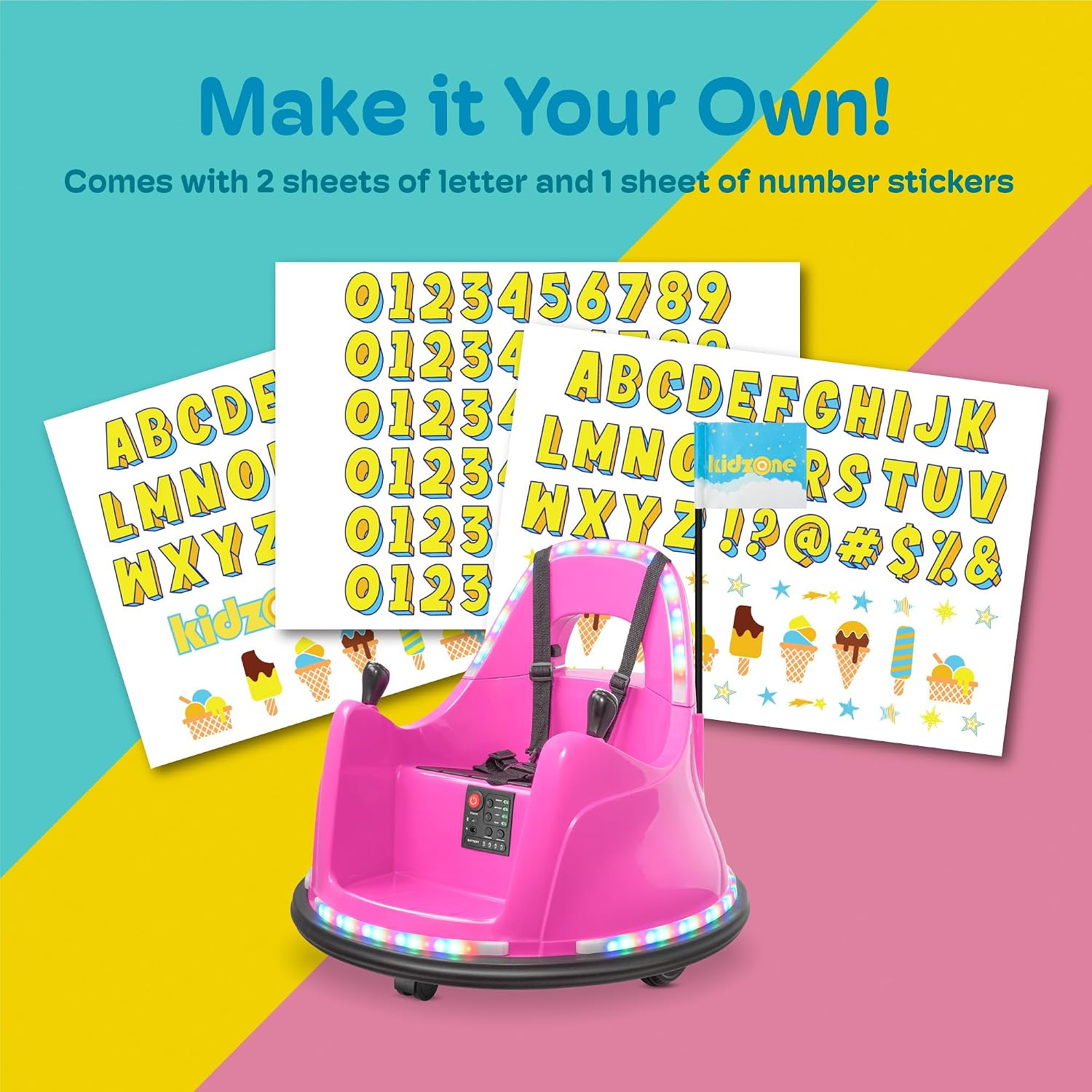 💰 EXCLUSIVE OFFER | Kidzone 12V 2-Speed Kids Bumper Car (APP & Remote)
