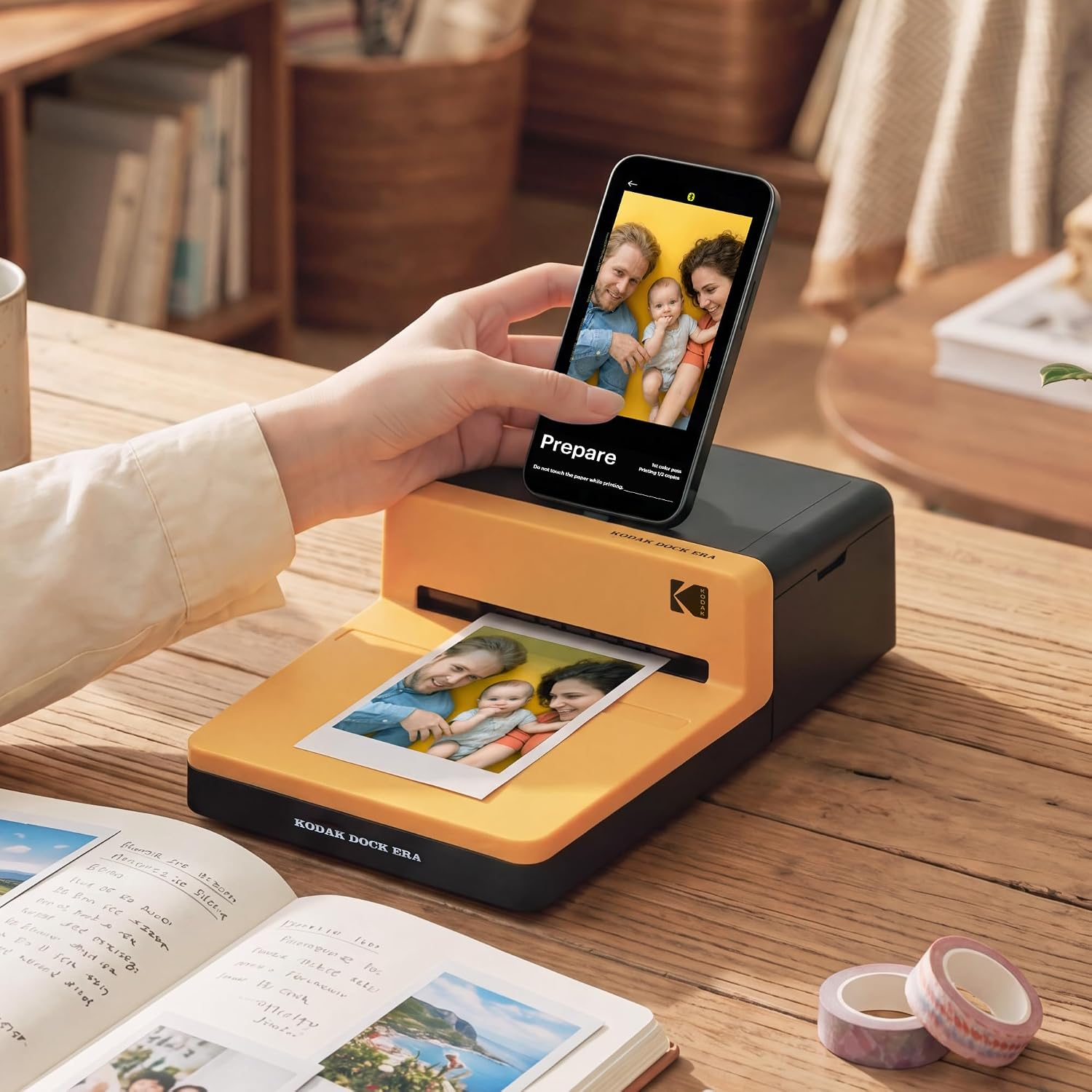 🎁[PERFECT GIFT] Kodak Dock & Wi-Fi Portable 4x6” Instant Photo Printer for iOS & Android, Premium Full Color Prints - Save 50% OFF