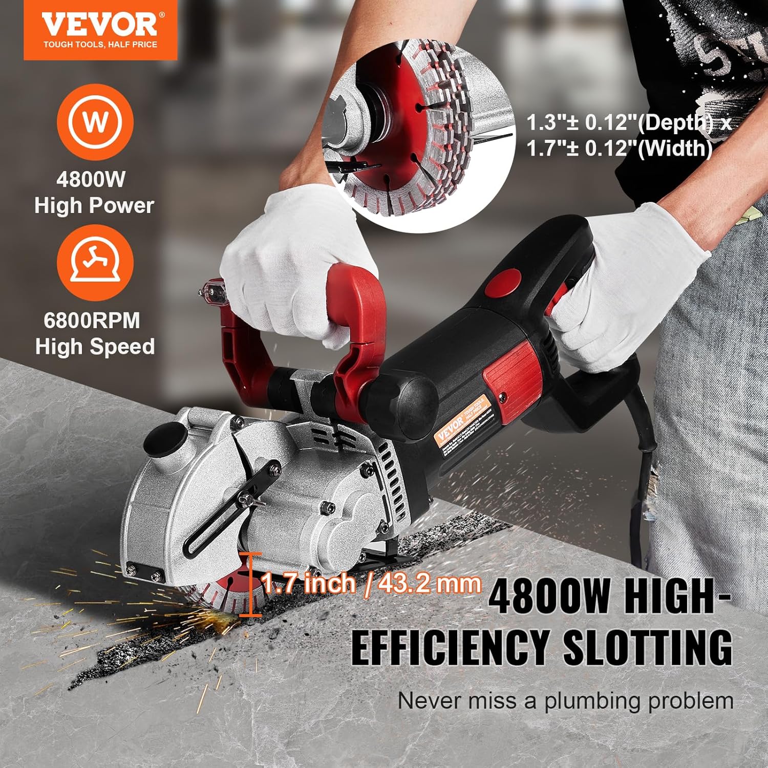 🔥Summer Sale🔥VEVOR Wall Chaser