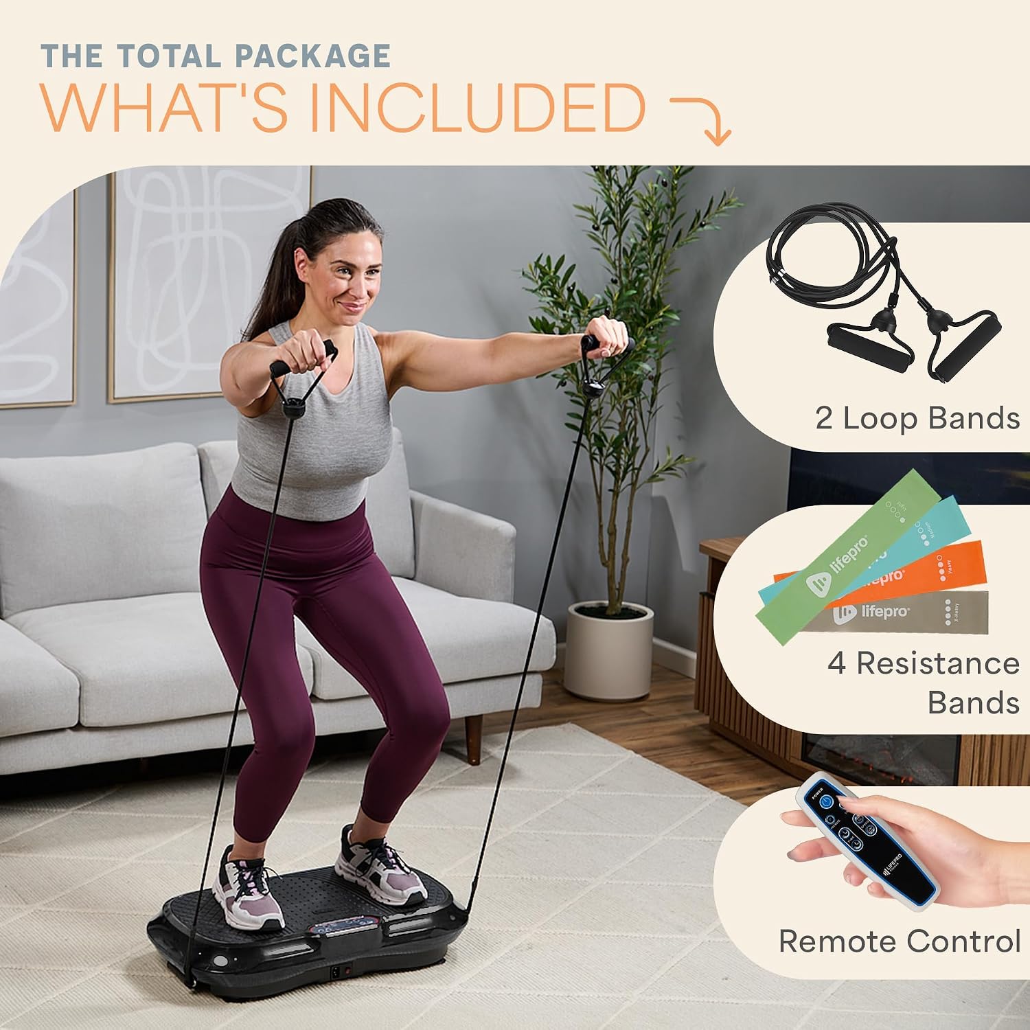 🔥Summer Sale🔥Lifepro Waver Vibration Plate Exercise Machine – High-Intensity Vibration Plate for Lymphatic Drainage