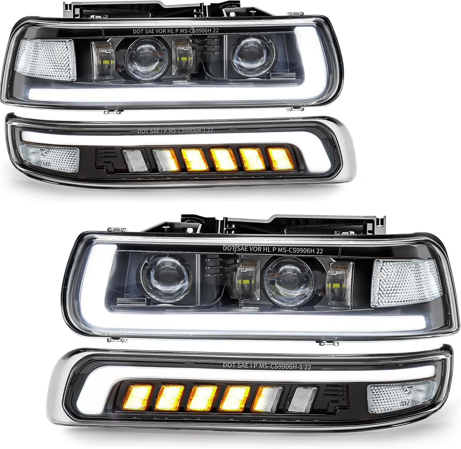 💥 CLEARANCE | DOT Approved RAMJET4X4 LED Headlight Bumper Lamps Combo – SAVE TODAY ✨