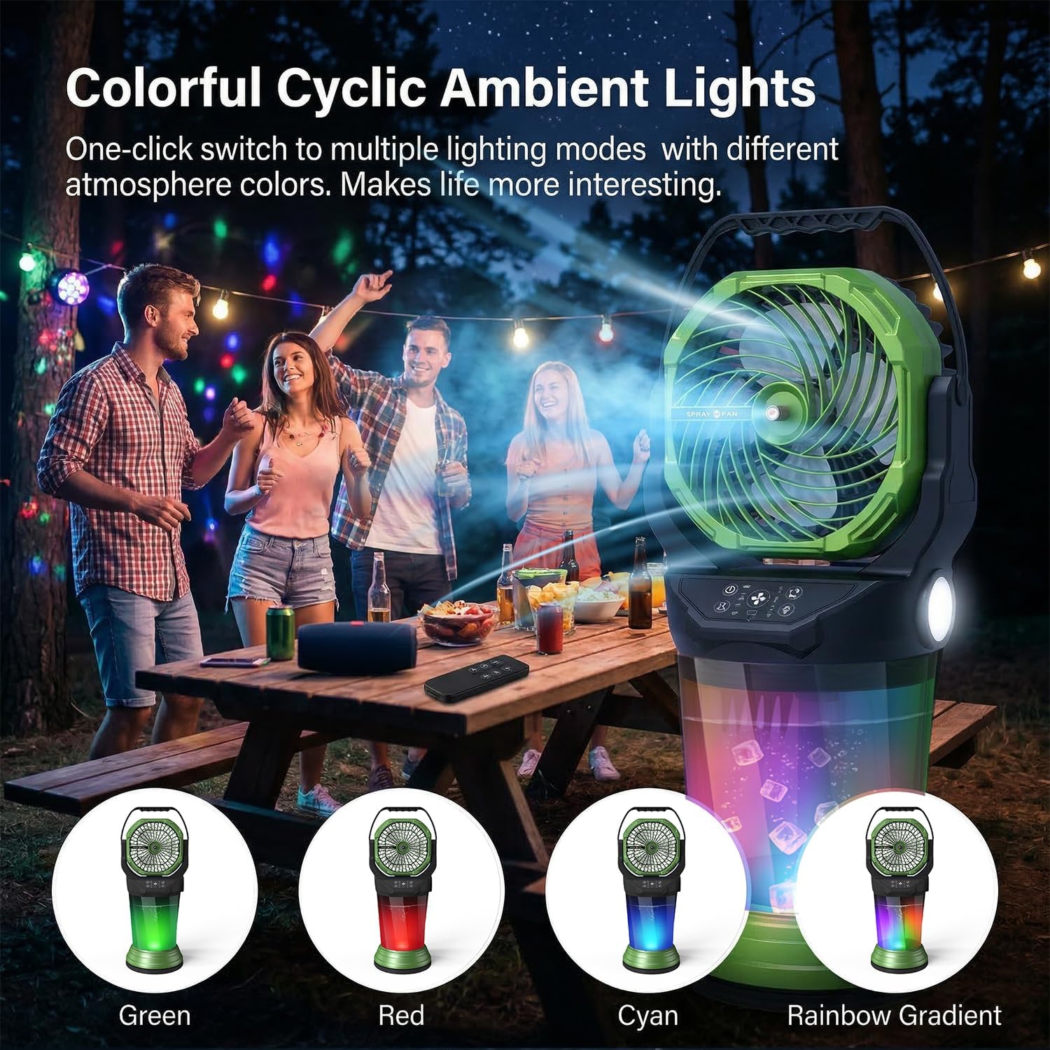 🔥Summer Sale🔥FRIZCOL 3-in-1 Camping Fan