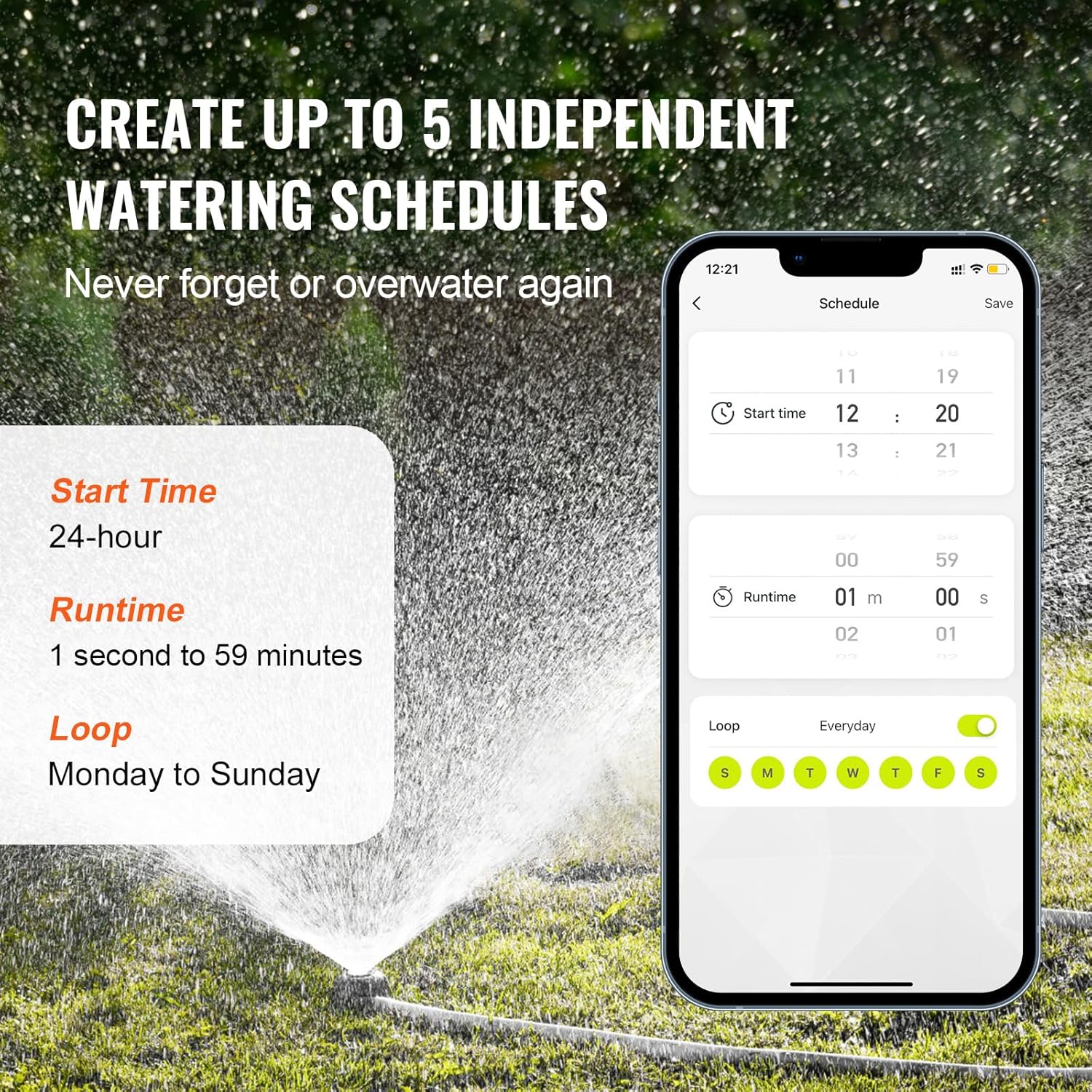 🔥Summer Sale🔥VEVOR Sprinkler Timer WiFi Water Timer