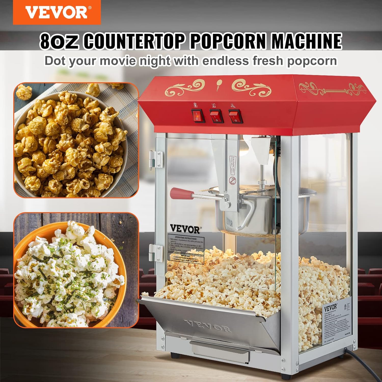 🔥Final Moments🔥VEVOR Commercial Popcorn Machine