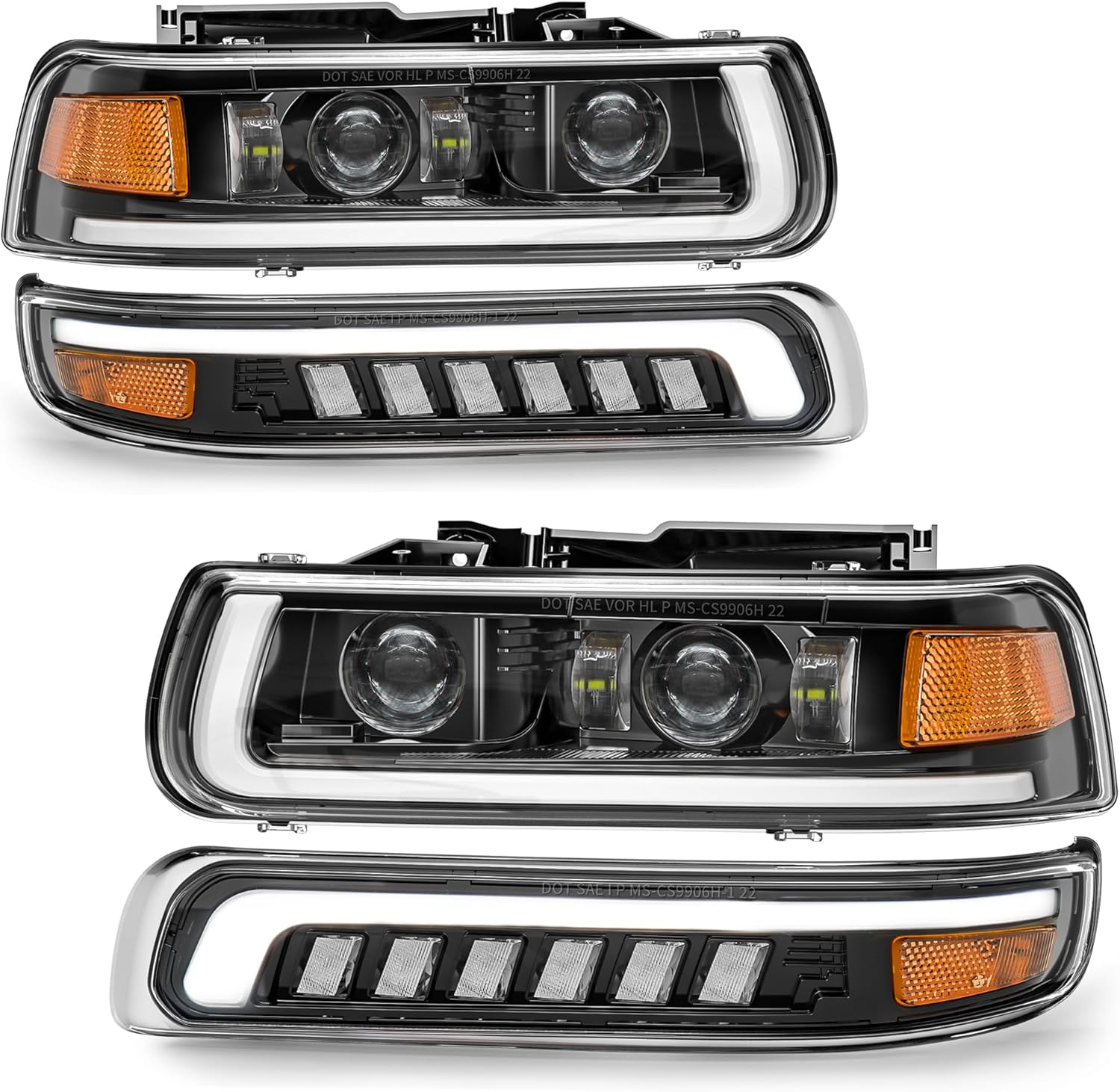 💥 CLEARANCE | DOT Approved RAMJET4X4 LED Headlight Bumper Lamps Combo – SAVE TODAY ✨