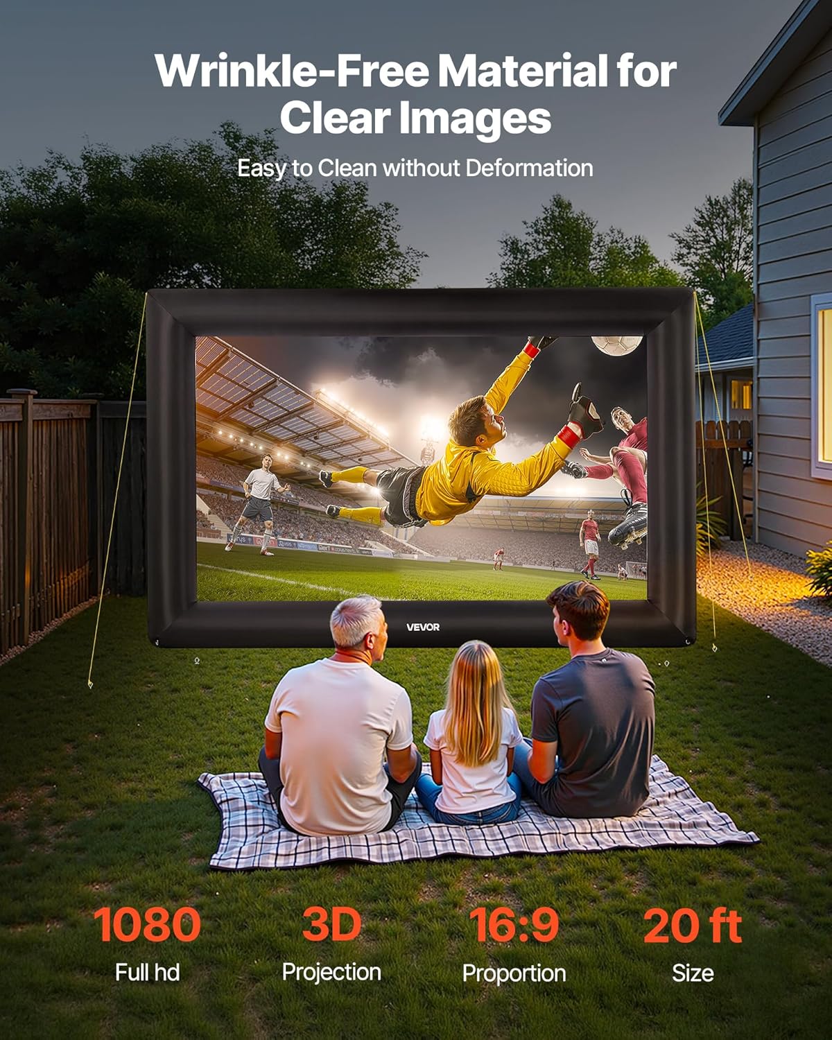 🔥Final Moments🔥VEVOR Inflatable Projection Screen