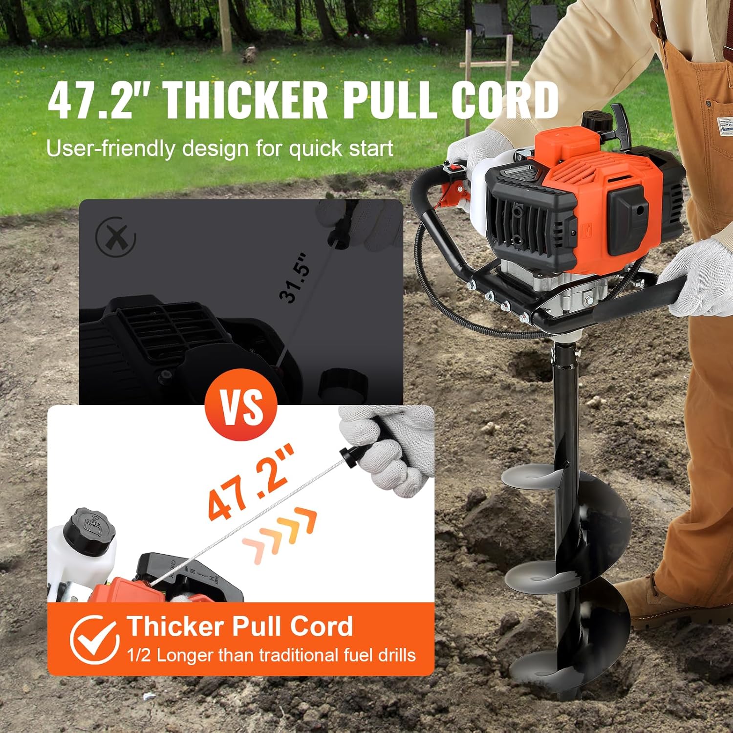 🔥Summer Sale🔥VEVOR Post Hole Digger
