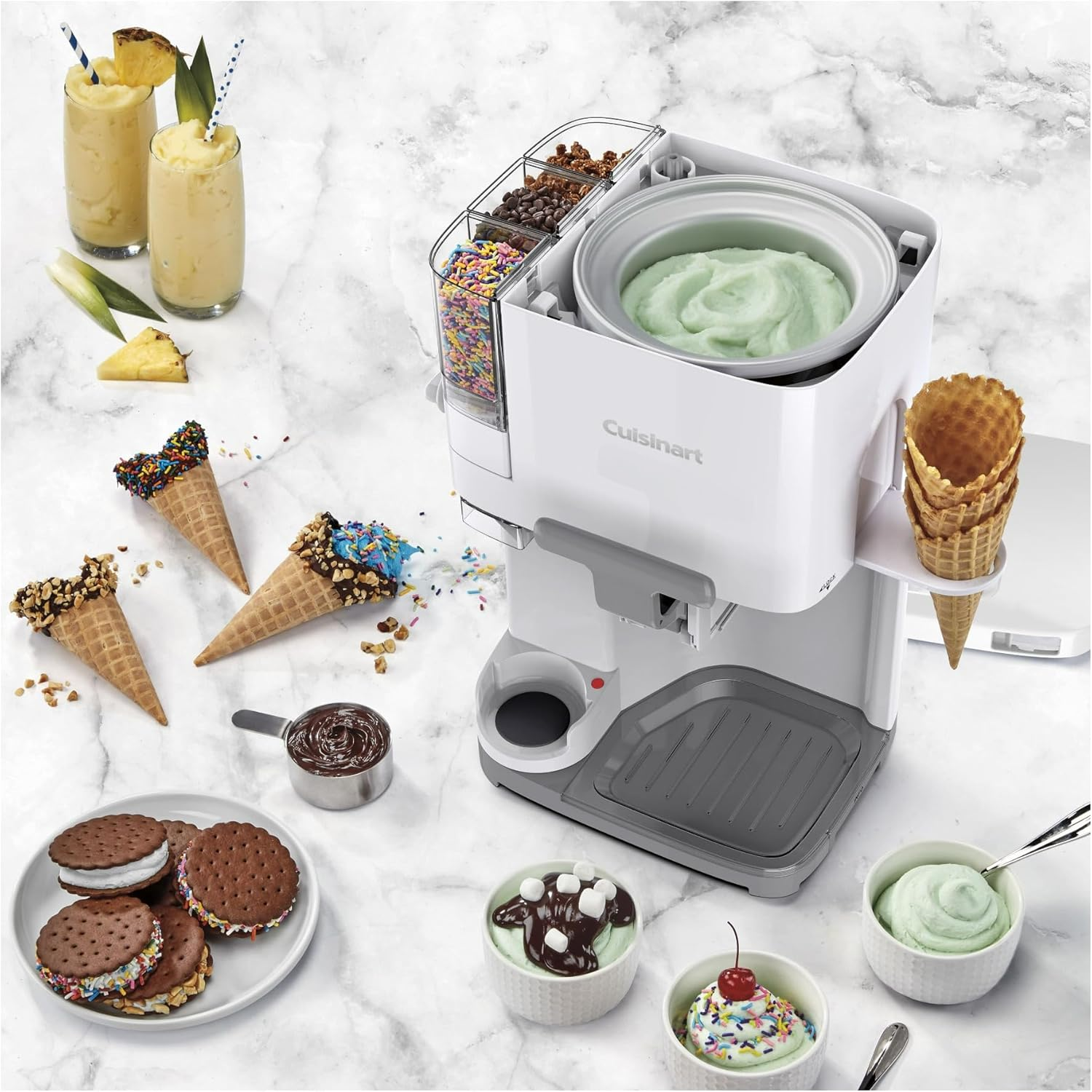 ⭐ 100% Original Cuisinart Soft Serve Maker - 🔥 In Stock & Ready to Ship, Ultimate Summer Deal!