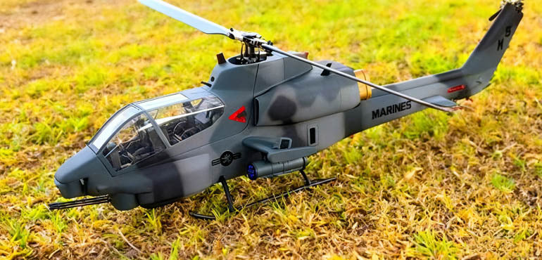 FLISHRC FL500 AH-1 Cobra 500-Class Large Scale GPS RC Helicopter Model with L7 Flight Controller 2.4G 6CH RTF