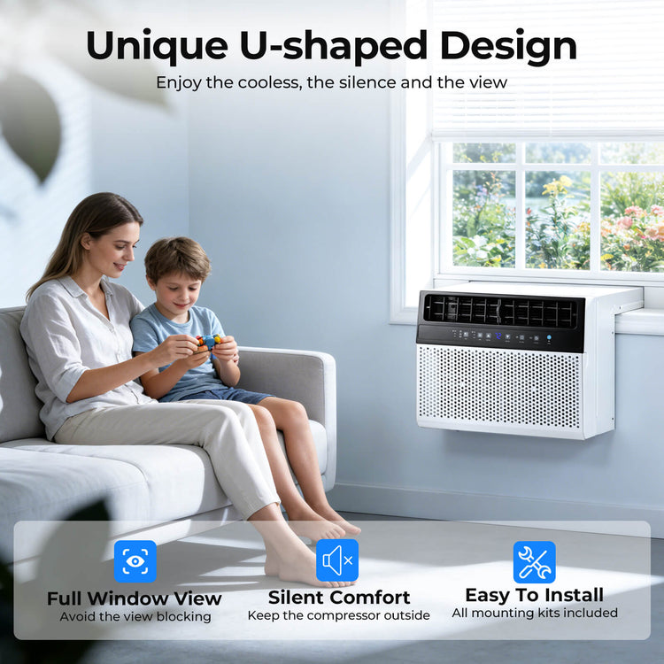 Clearance Sale Now On-10,000 BTU U-Shaped Window Air Conditioner