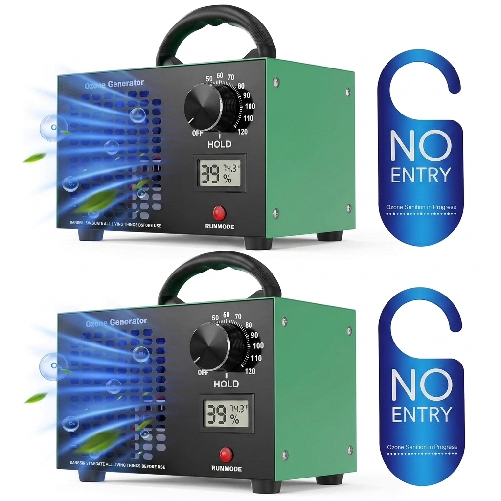 Ozone Generator 160,000mg/H with Temp/Humidity Display