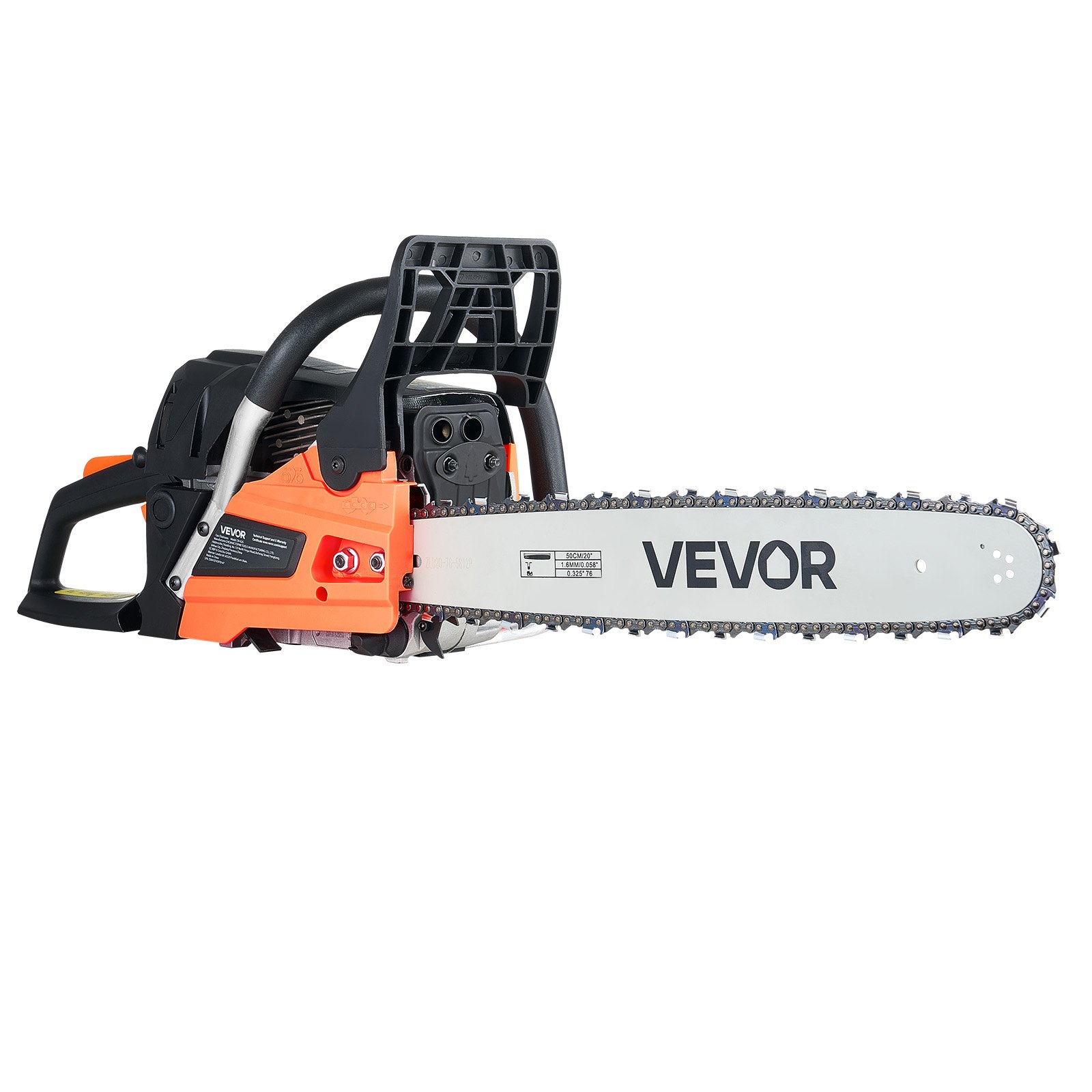 🔥Last Day 49% OFF🔥VEVOR 62 cc Gas Chainsaw, 20 inch Gas Powered Chainsaw, 3.8 HP Power Chain Saw with Non-Slip Handle, Gas-Powered Chainsaws with Dual Fuel Tanks, For Wood Cutting, Tree Trimming, and Land Clearing