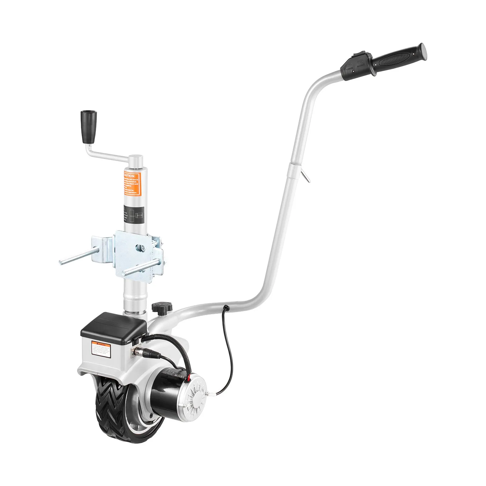 🔥Last Day✨VEVOR Electric Trailer Dolly, 5500 lbs Towing Capacity, 380W 12V Motorized Jockey Wheel with 23 ft/min Moving Speed, 12.2-24.8 in Adjustable Clamp Height & 8 in Rubber Tire, For Moving Caravan Boat