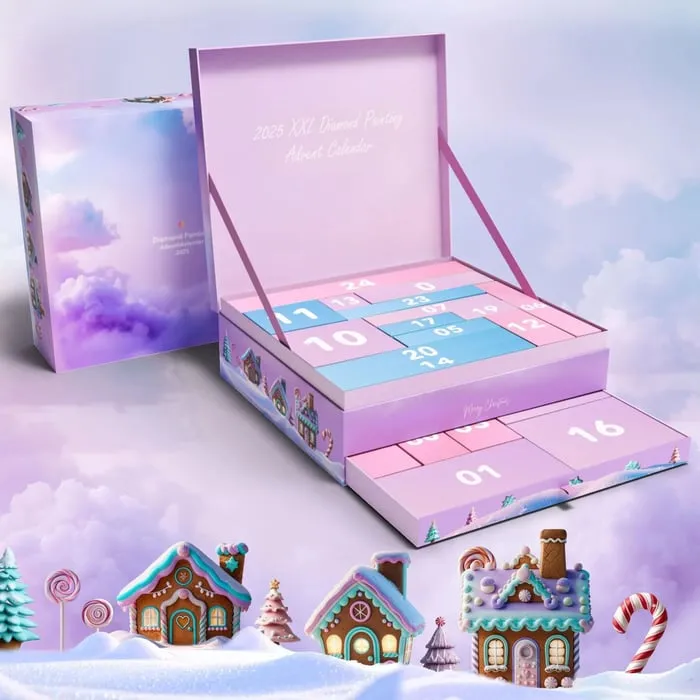 🎉Christmas Early Bird Sale 49% Off!💎🎄2025 XXL Diamond Painting Advent Calendar - Limited Edition✨