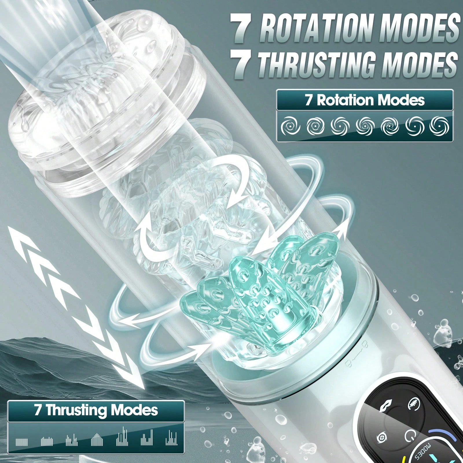 💥2025's Top-Rated Male Toy 💥 7-in-1 Pleasure Engine: Shape Your Size💪💪Amplify Your Pleasure😍-BlackcxjShop