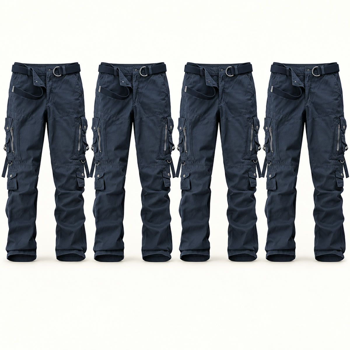 Men's Multi-Pocket Cargo Pants Multipack - 4-Piece navy Pack