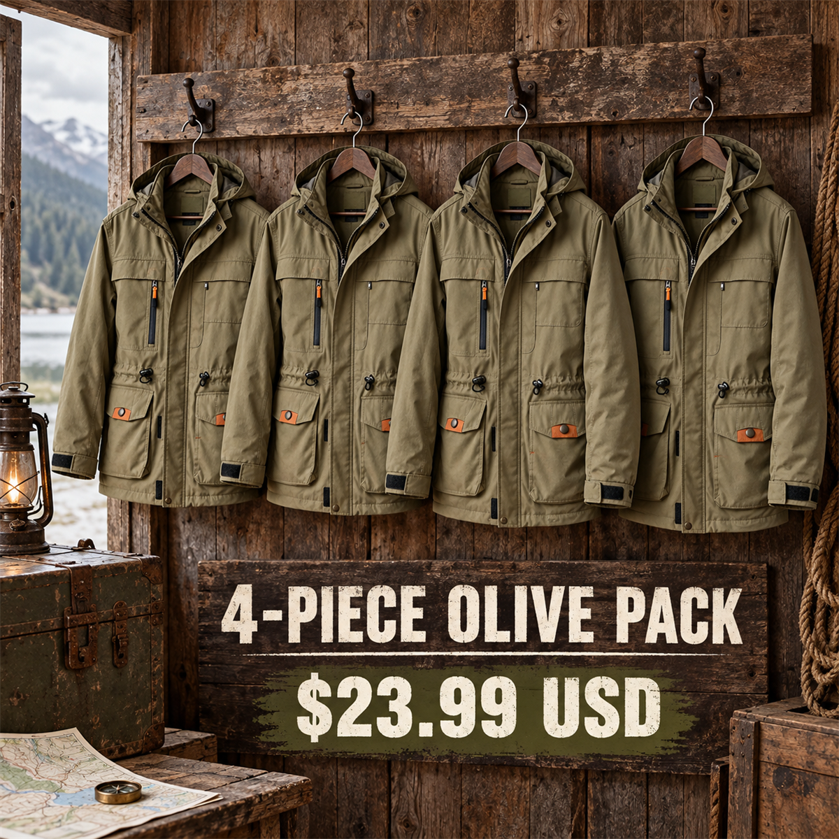 4-Piece Olive Pack | exact multipack selection