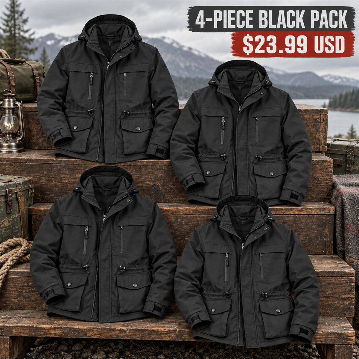4-Piece Black Pack | exact multipack selection