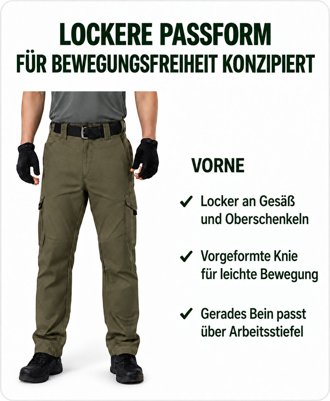 5er-Pack Herren-Arbeitshosen mit mehreren Taschen - 03