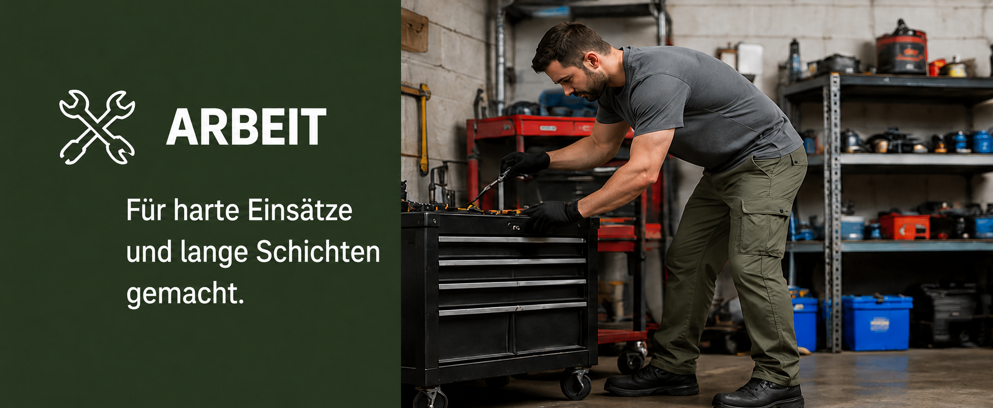 5er-Pack Herren-Arbeitshosen mit mehreren Taschen - 08