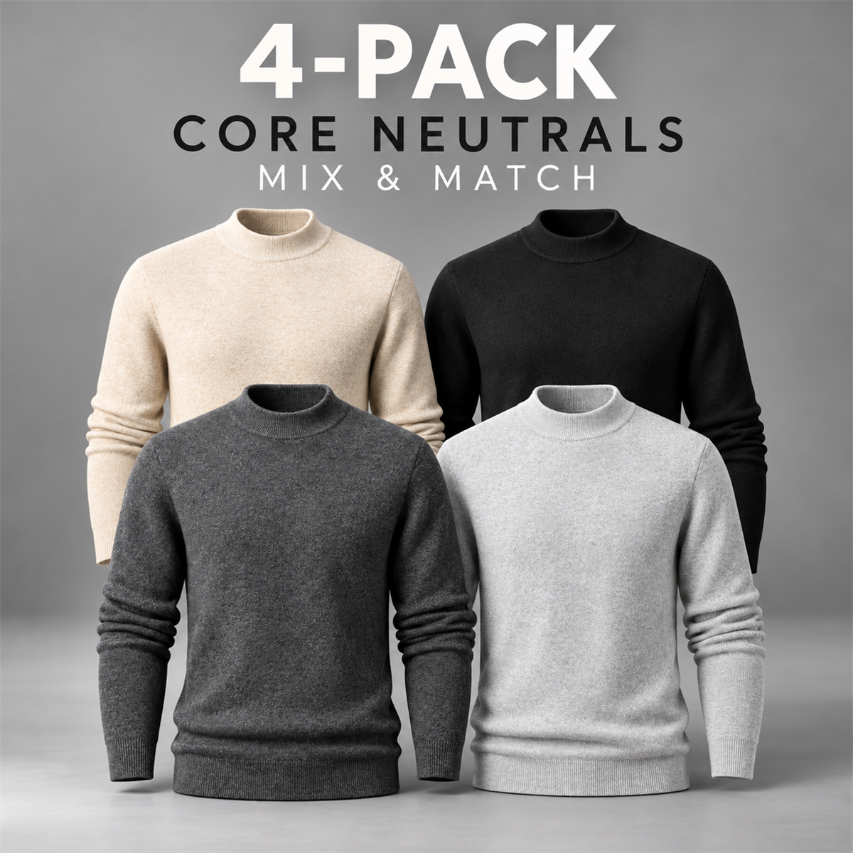 4-Pack (Core Neutrals) | promotional style image