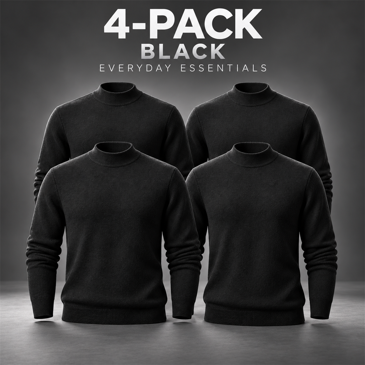 4-Pack (Black) | promotional style image