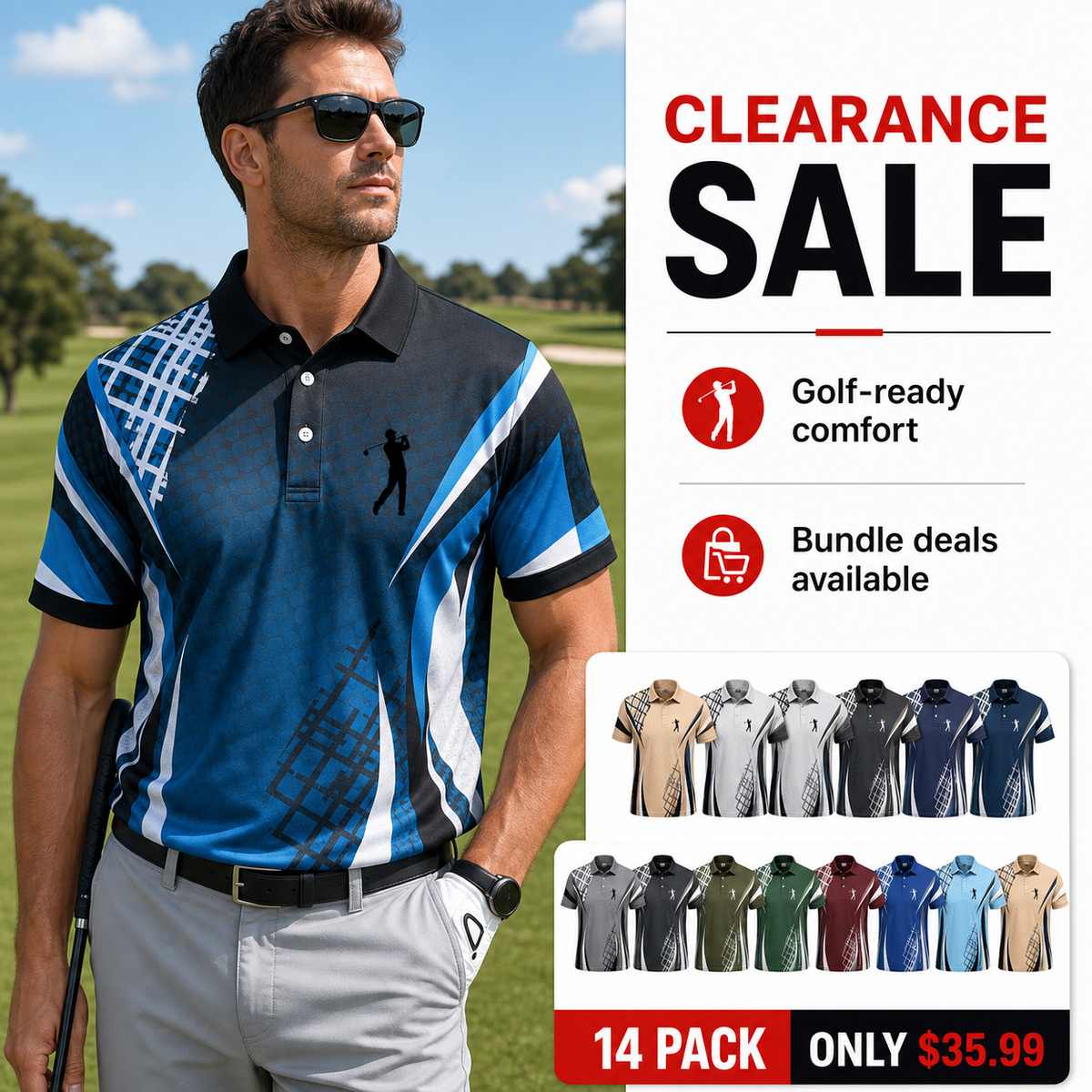 Clearance sale golf polo activity introduction