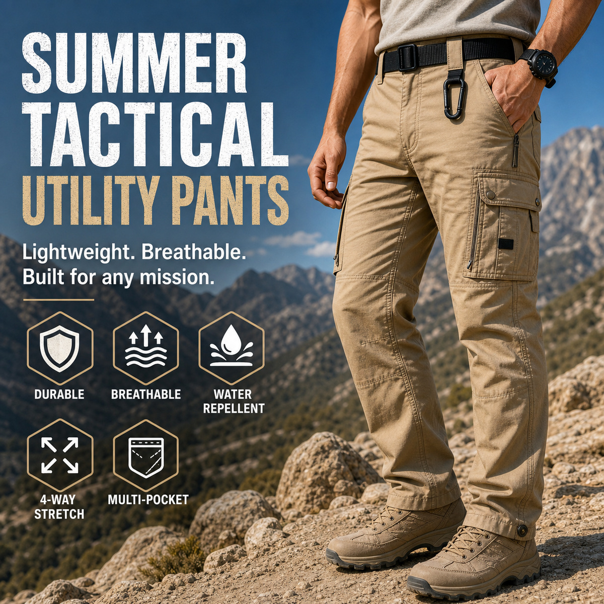 Summer tactical utility pants activity introduction