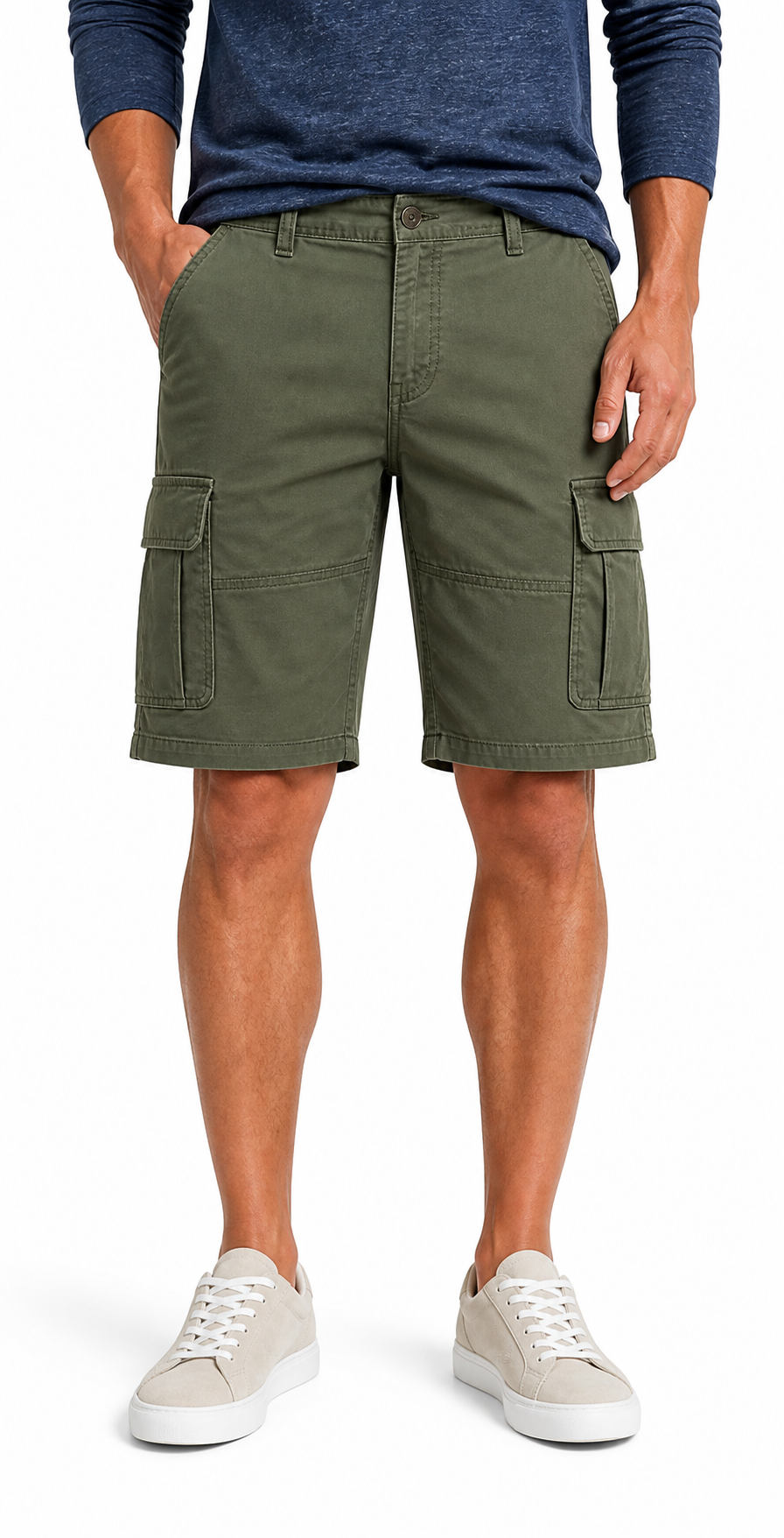 🔥CLEARANCE SALE🔥 Men's Cotton Twill Cargo Shorts - Army Green