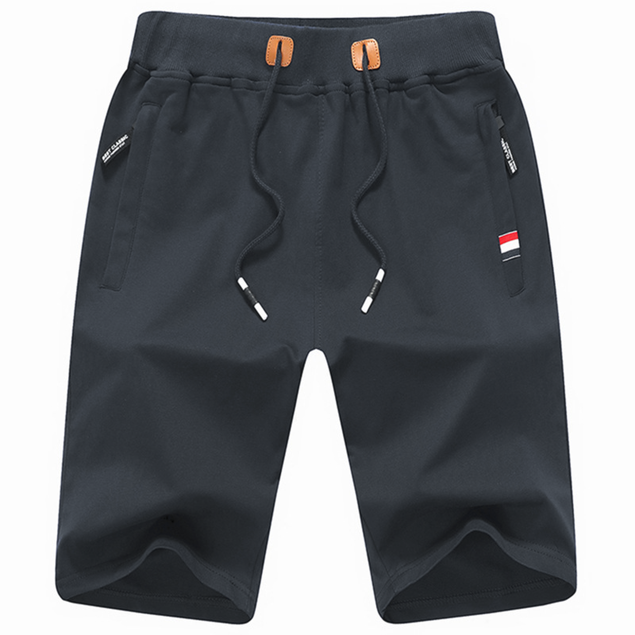 🔥CLEARANCE SALE🔥 Men's Flag Patch Drawstring Shorts - Charcoal