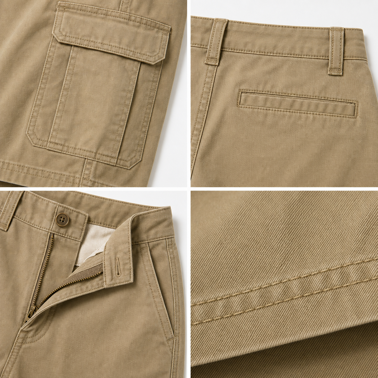 🔥CLEARANCE SALE🔥 Men's Cotton Twill Cargo Shorts - Details