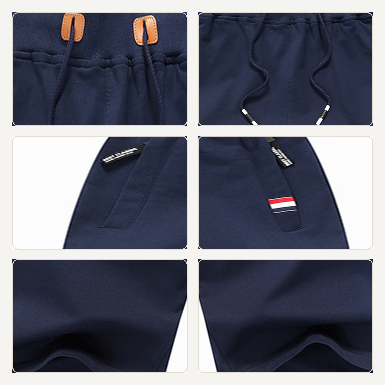 🔥CLEARANCE SALE🔥 Men's Flag Patch Drawstring Shorts - Details