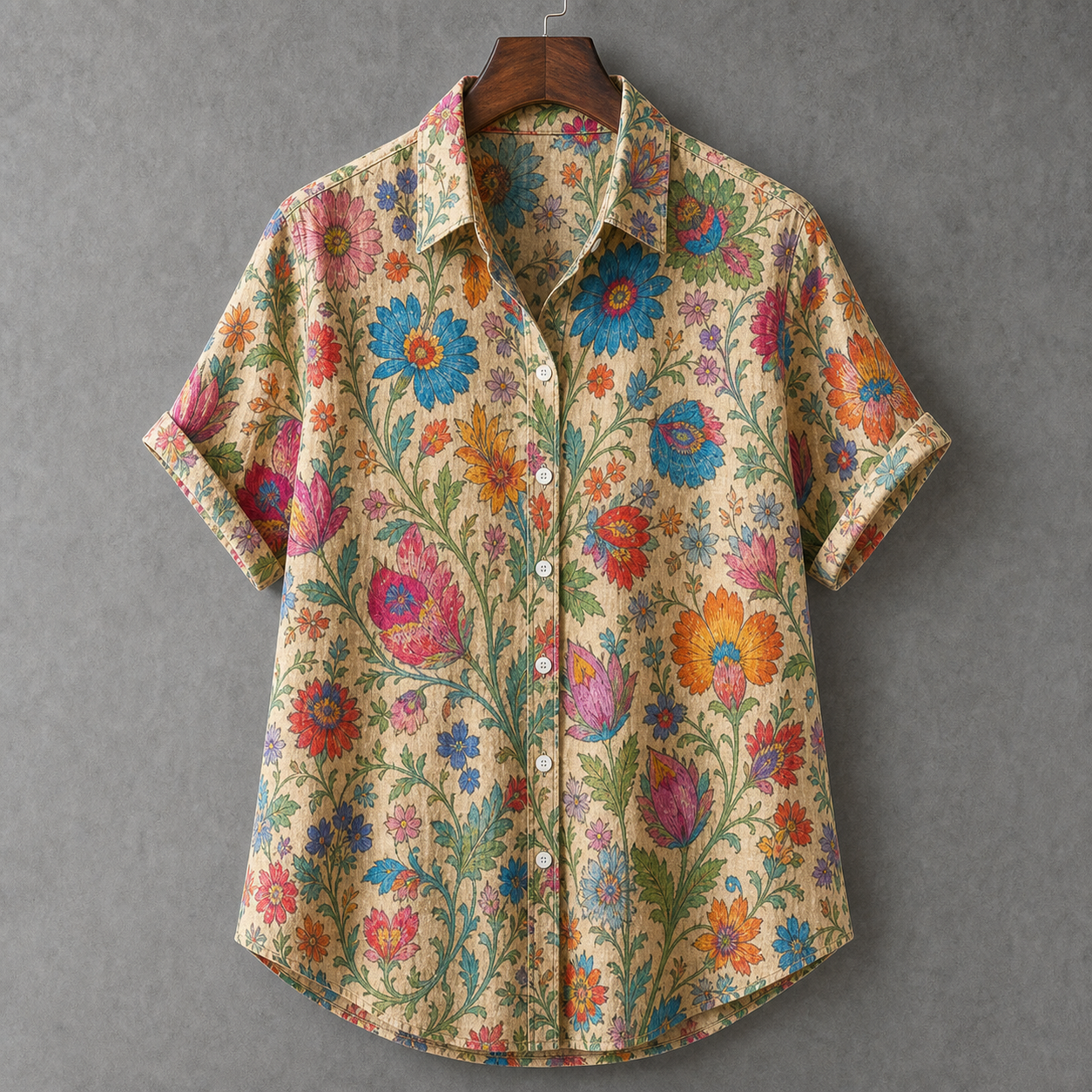 🔥CLEARANCE SALE🔥 Women's Vintage Floral Button-Up Blouse
