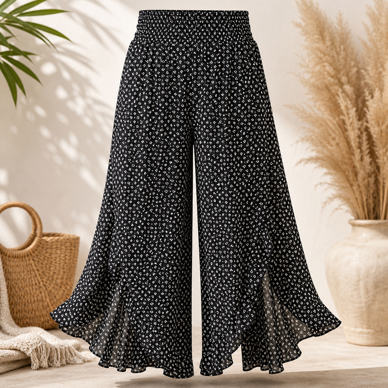 🔥CLEARANCE SALE🔥 Women's Polka Dot Wide-Leg Palazzo Pants
