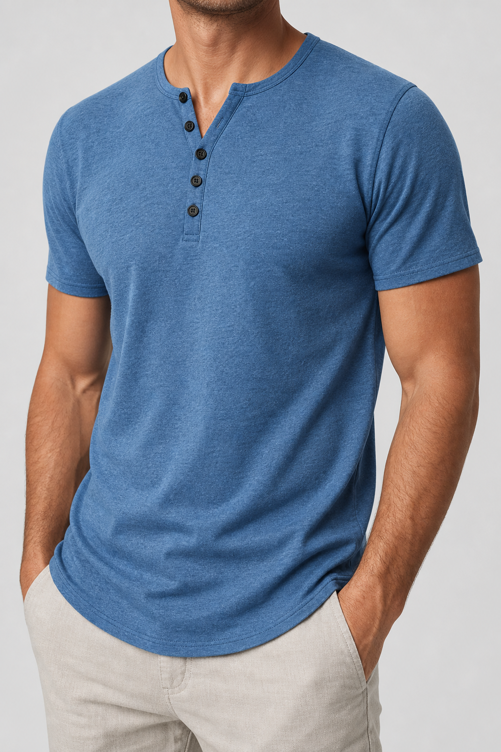 🔥CLEARANCE SALE🔥 Men's Short Sleeve Henley T-Shirt