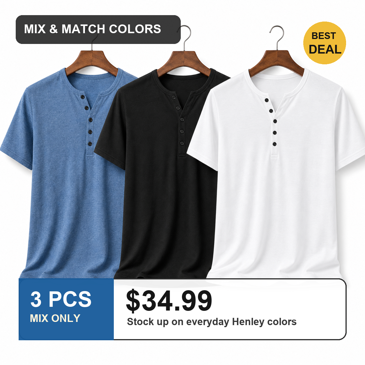 3 PCS MIX ONLY $34.99