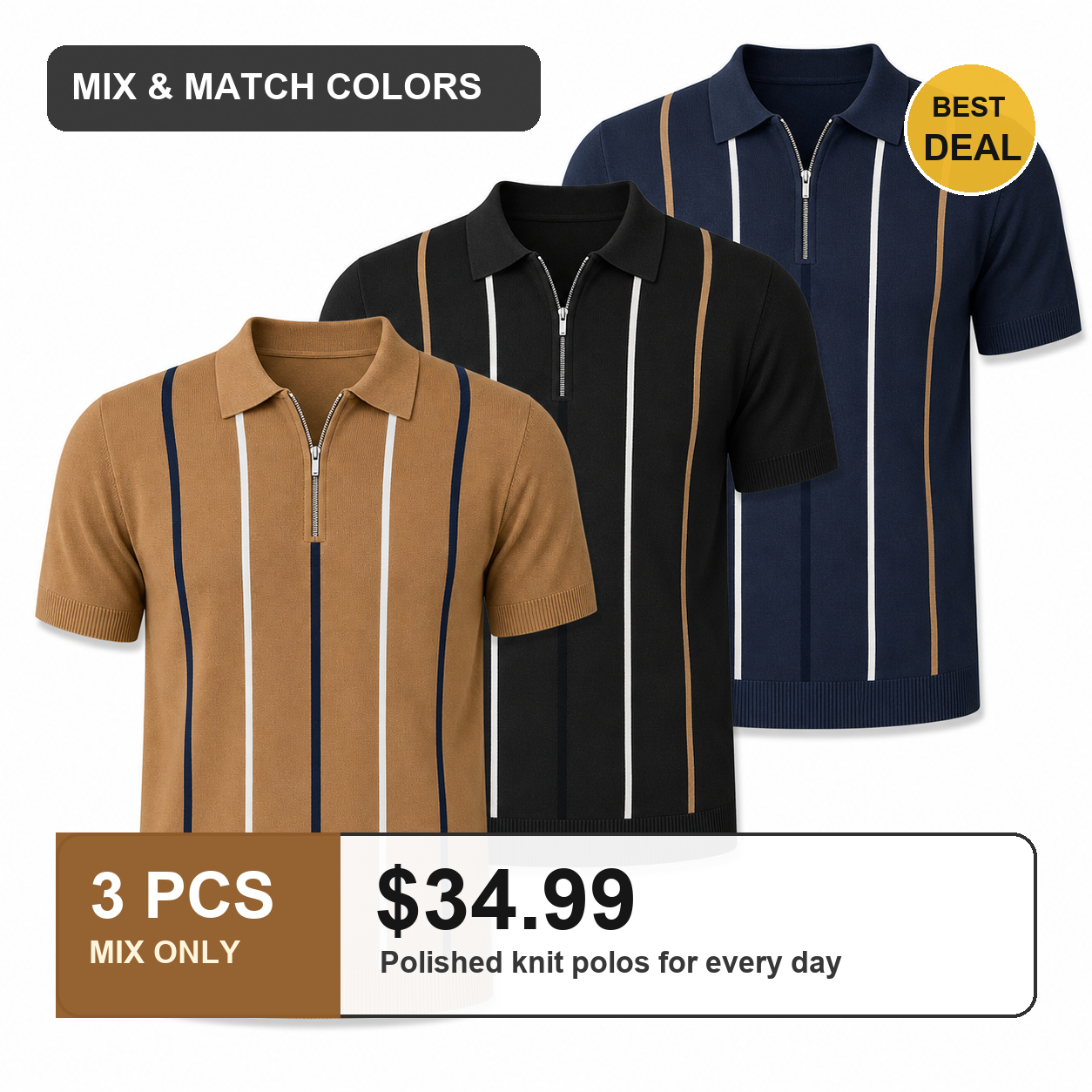 3 PCS MIX ONLY $34.99
