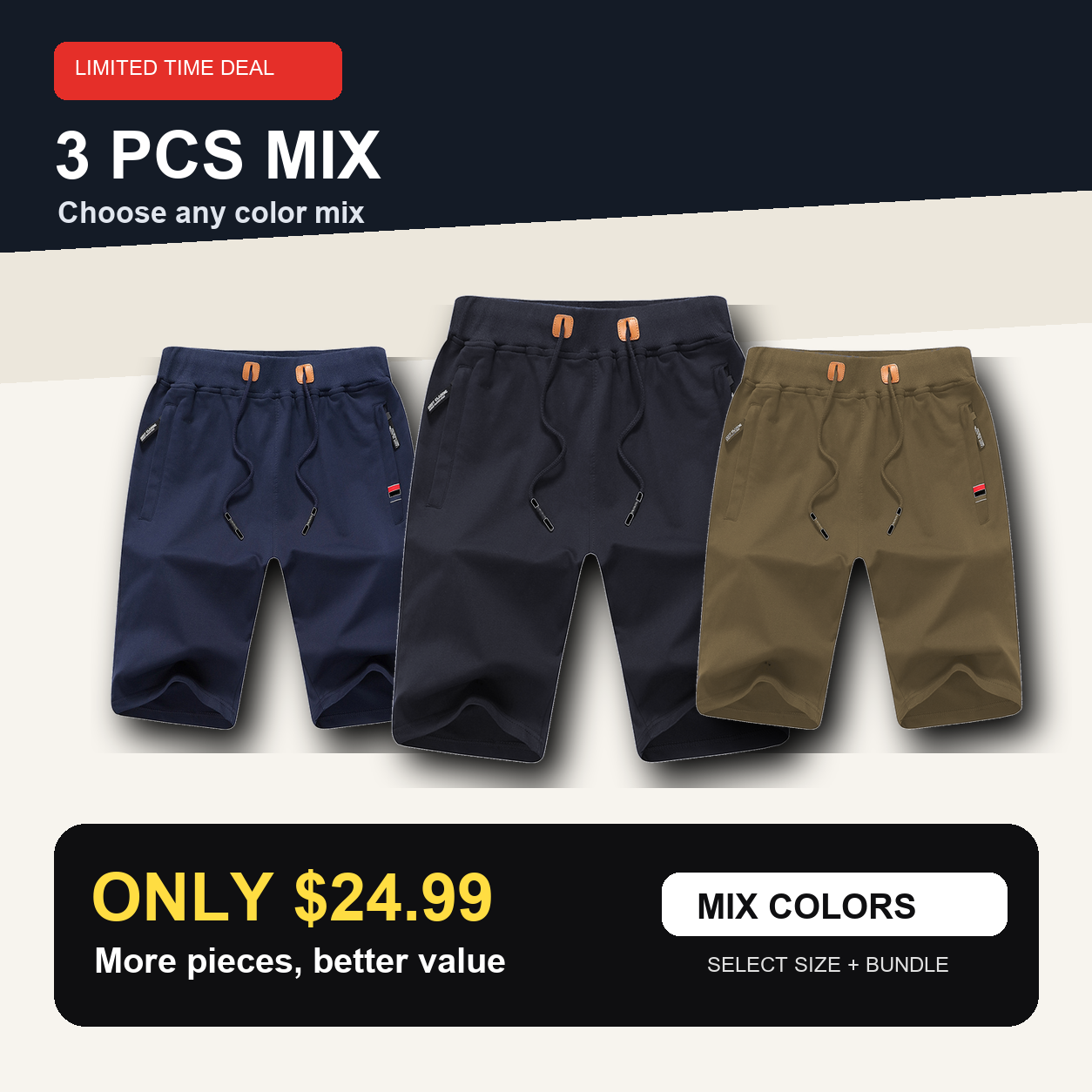 3 PCS MIX ONLY $24.99