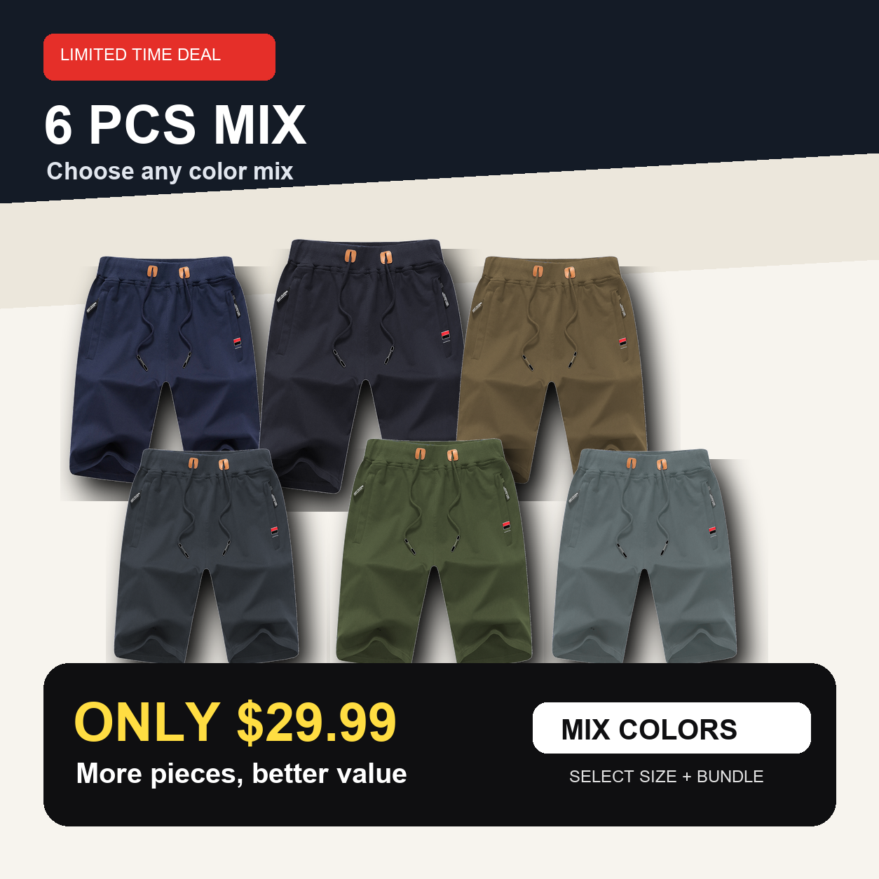 6 PCS MIX ONLY $29.99