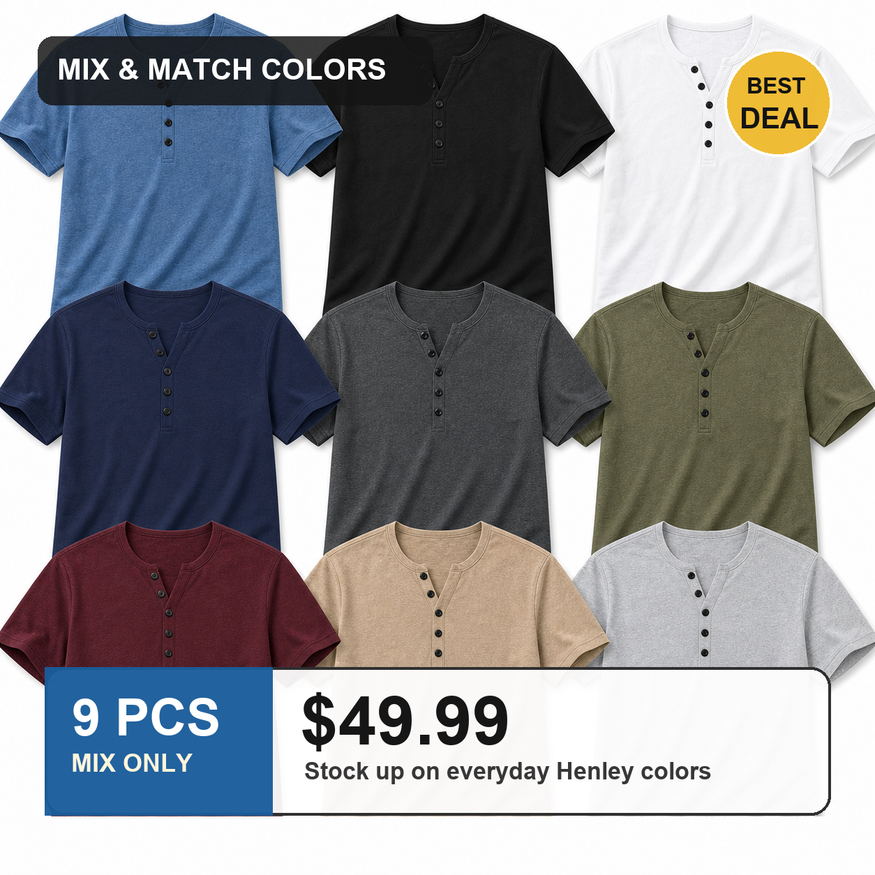 9 PCS MIX ONLY $49.99