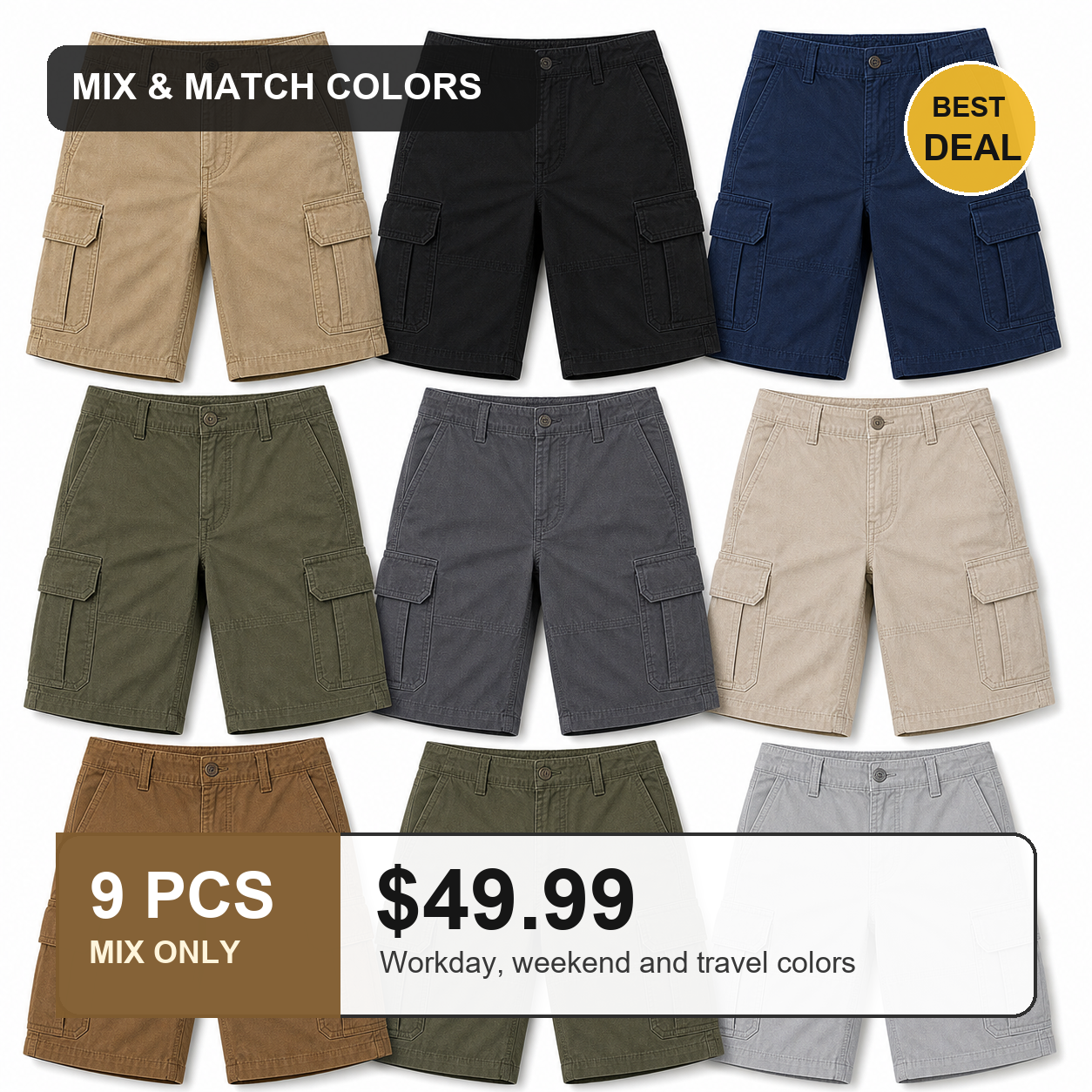 9 PCS MIX ONLY $49.99