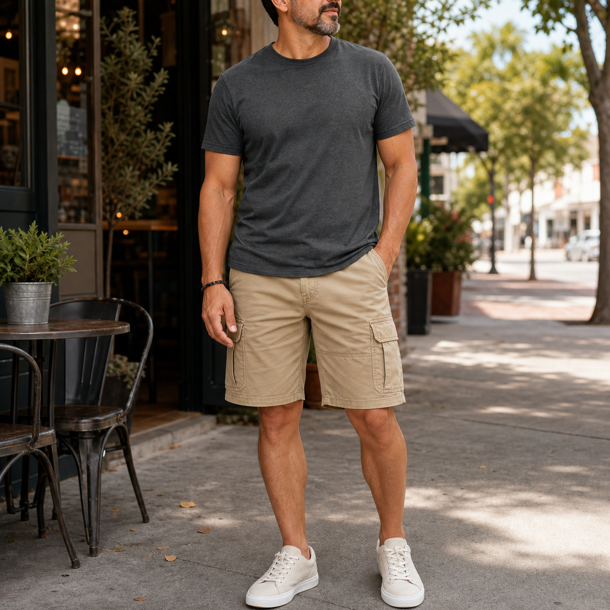 🔥CLEARANCE SALE🔥 Men's Cotton Twill Cargo Shorts - Model Latino