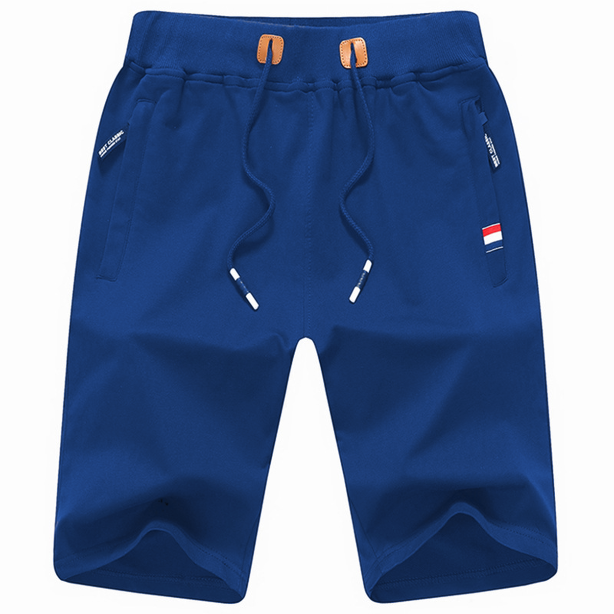 🔥CLEARANCE SALE🔥 Men's Flag Patch Drawstring Shorts - Royal Blue