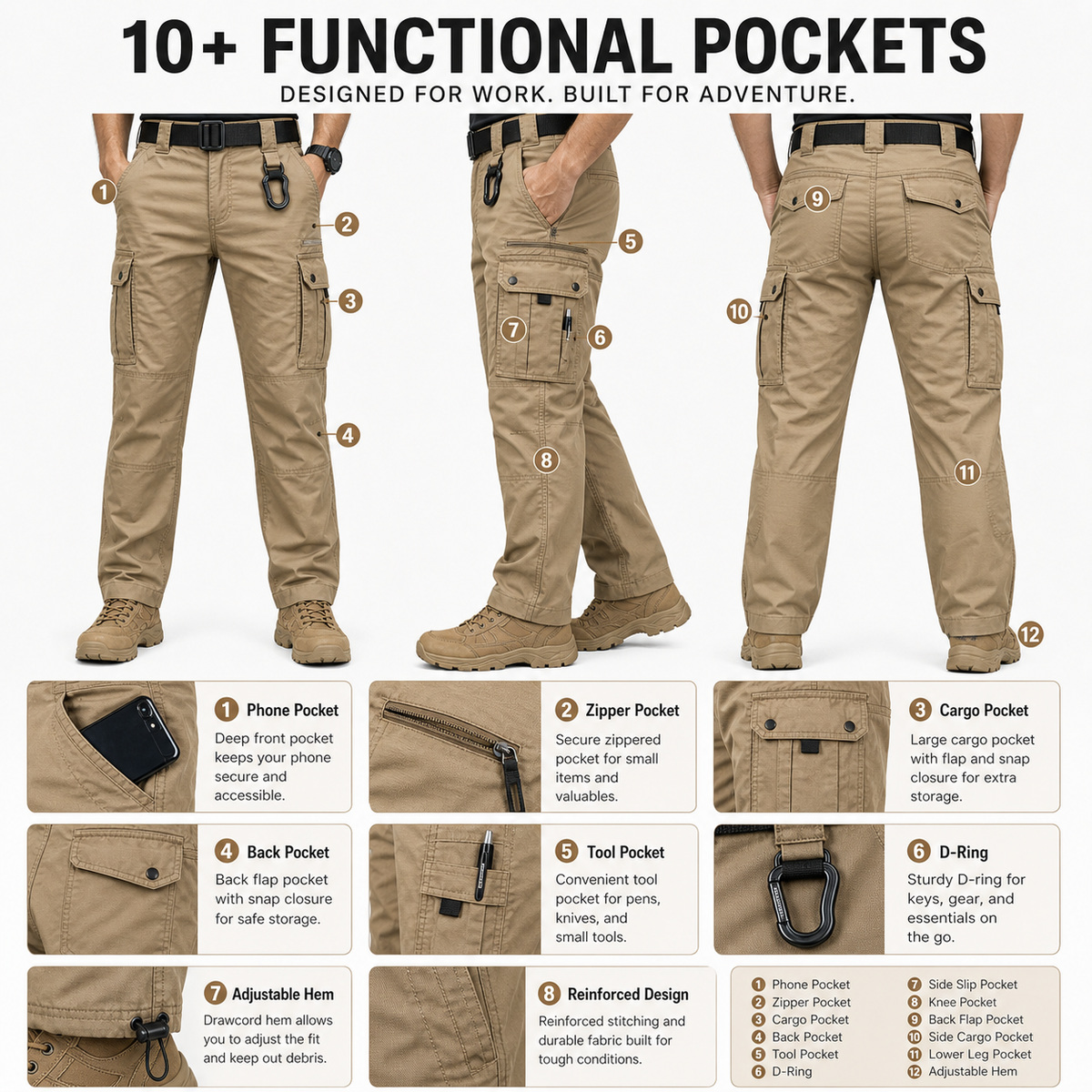 10 plus functional pocket tactical cargo pants guide