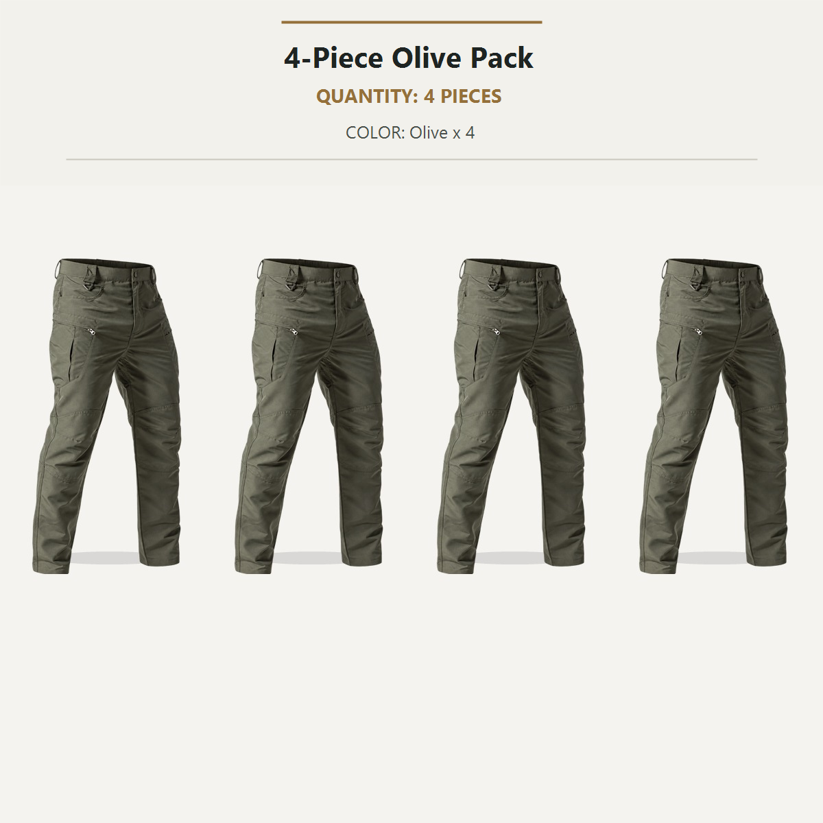 p74 - 4-Piece Olive Pack