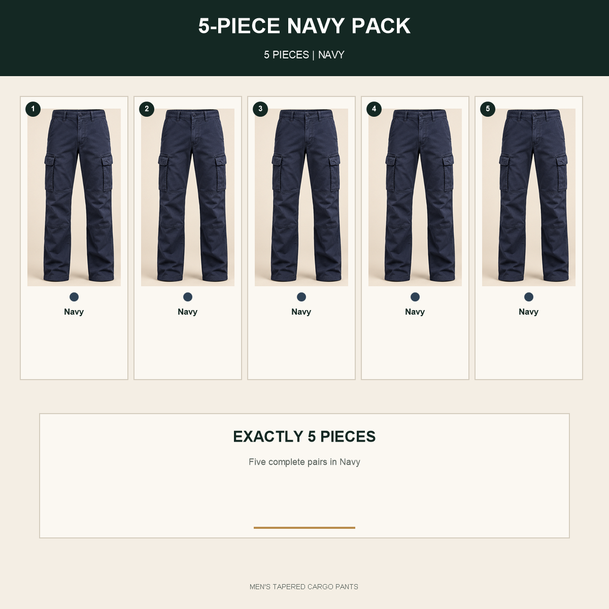 p77 - 5-Piece Navy Pack
