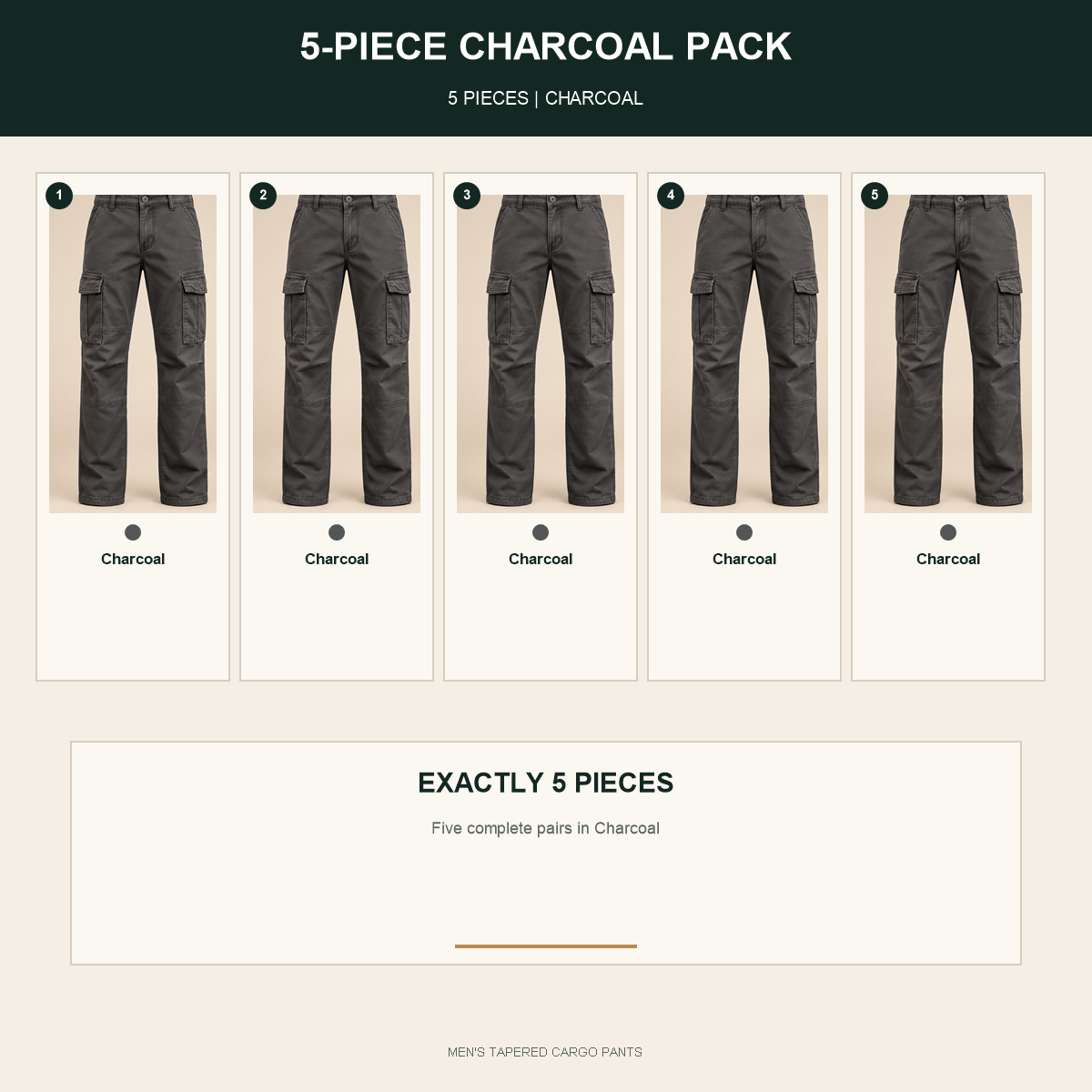 p77 - 5-Piece Charcoal Pack