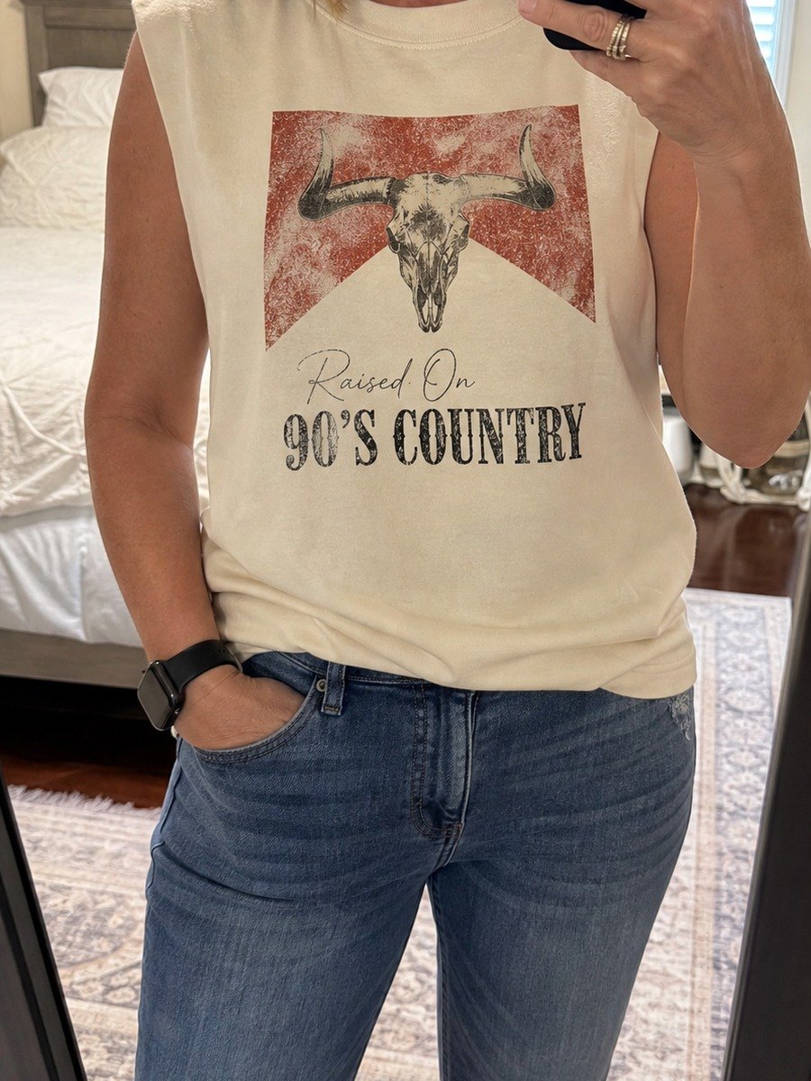Customer received country sleeveless tee