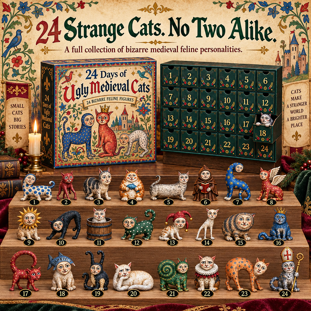 🐈🏰 24 Days of Ugly Medieval Cats
