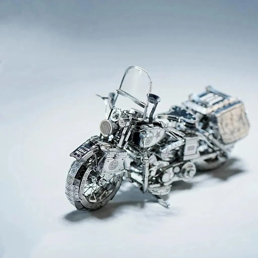 🔥✨Most Popular in 2026✨🔥Silver Motorcycle 3D Metal Assembly Puzzle